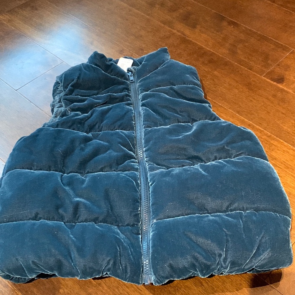 Velvet puffer vest